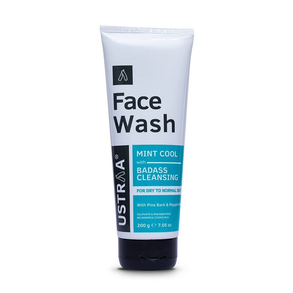 Ustraa Face Wash Mint Cool - For Dry Skin - 7.05 oz