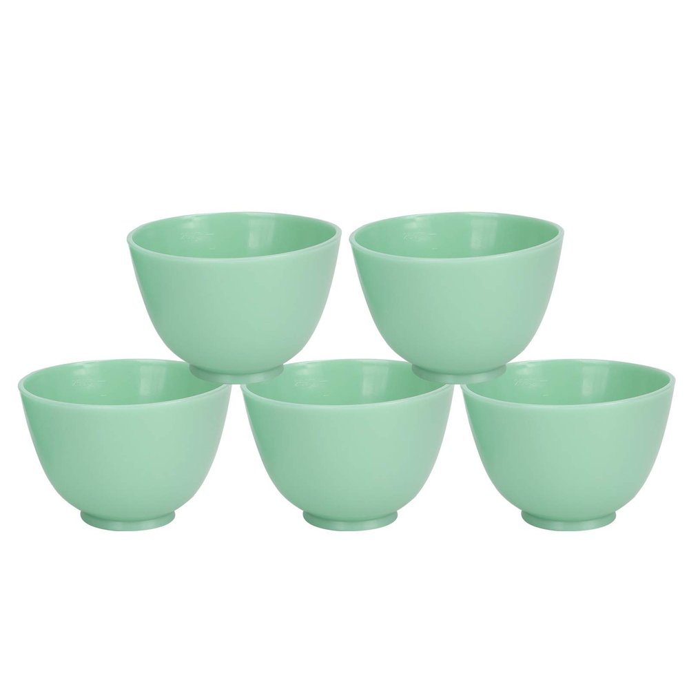 5 Pieces Silicone Bowl Mask Mixing Bowl DIY Face Mask Bowl for Home Use Mask Mud Mask and Other Skincare Products