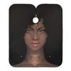 ALAZA African American Woman Waterproof Barber Cape for Men Women Beard Shaving Bib Apron Professional Hair Cutting Cloth, 65 x 55 inch view 1
