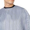 Campbell's Seersucker Striped Styling Cloth for Barbers and Stylists (Blue/White) view 4