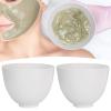 2pcs Mask Mixing Bowl Soft Folding DIY Mud Mask Bowls for Home Beauty Salon White Silicone Bowl Mask Mixing Bowl for Home Use view 4