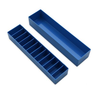 BarberMate 12-Slot Clipper-Blade Caddy, Grooming and Barber Blade Organizer, Professional Barber Supplies, Barber Case and Stylist Station Accessories, (Blue)