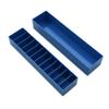 BarberMate 12-Slot Clipper-Blade Caddy, Grooming and Barber Blade Organizer, Professional Barber Supplies, Barber Case and Stylist Station Accessories, (Blue) view 1