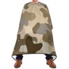 ALAZA Desert Camouflage Waterproof Barber Cape for Men Women Beard Shaving Bib Apron Professional Hair Cutting Cloth, 65 x 55 inch view 2