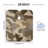 ALAZA Desert Camouflage Waterproof Barber Cape for Men Women Beard Shaving Bib Apron Professional Hair Cutting Cloth, 65 x 55 inch view 4