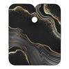 ALAZA Abstract Black Marble Gold Line Waterproof Barber Cape for Men Women Beard Shaving Bib Apron Professional Hair Cutting Cloth, 65 x 55 inch view 1