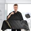 ALAZA Abstract Black Marble Gold Line Waterproof Barber Cape for Men Women Beard Shaving Bib Apron Professional Hair Cutting Cloth, 65 x 55 inch view 3