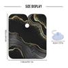 ALAZA Abstract Black Marble Gold Line Waterproof Barber Cape for Men Women Beard Shaving Bib Apron Professional Hair Cutting Cloth, 65 x 55 inch view 4