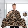 ALAZA Cheeteh Leopard Print Animal Waterproof Barber Cape for Men Women Beard Shaving Bib Apron Professional Hair Cutting Cloth, 65 x 55 inch view 3