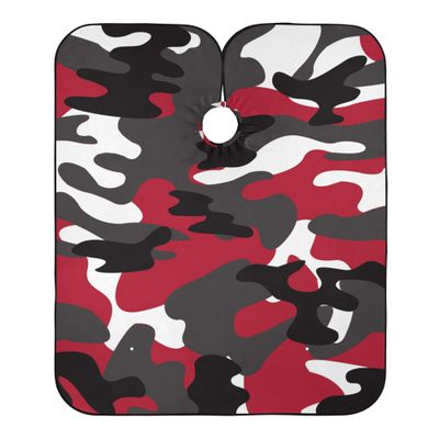 ALAZA Camouflage Waterproof Barber Cape for Men Women Beard Shaving Bib Apron Professional Hair Cutting Cloth, 65 x 55 inch