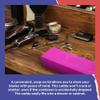 BarberMate 12-Slot Clipper-Blade Caddy, Grooming and Barber Blade Organizer, Professional Barber Supplies, Barber Case and Stylist Station Accessories, (Pink) view 2