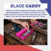 BarberMate 12-Slot Clipper-Blade Caddy, Grooming and Barber Blade Organizer, Professional Barber Supplies, Barber Case and Stylist Station Accessories, (Pink) view 3