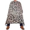 ALAZA Animal Leopard Print Rose Gold Waterproof Barber Cape for Men Women Beard Shaving Bib Apron Professional Hair Cutting Cloth, 65 x 55 inch view 2