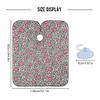 ALAZA Pink Cheetah Leopard Print Animal Heart Waterproof Barber Cape for Men Women Beard Shaving Bib Apron Professional Hair Cutting Cloth, 65 x 55 inch view 4