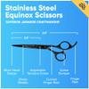 Equinox Razor Edge Series Professional Hair Scissors - 6.5 Premium Japanese Stainless Steel Hair Cutting Scissors, Hair Shears, Hair Razors for Hair Cutting, Barber Accessories & Hair Salon Supplies view 2