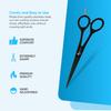 YNR Professional Hair Cutting Scissors  Stainless Steel Trimming Shears for Grooming & Hairdressing, Barber Scissors for Salon, Men, Women, Children & Adults | (4 Inches) view 2