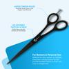 YNR Professional Hair Cutting Scissors  Stainless Steel Trimming Shears for Grooming & Hairdressing, Barber Scissors for Salon, Men, Women, Children & Adults | (4 Inches) view 4