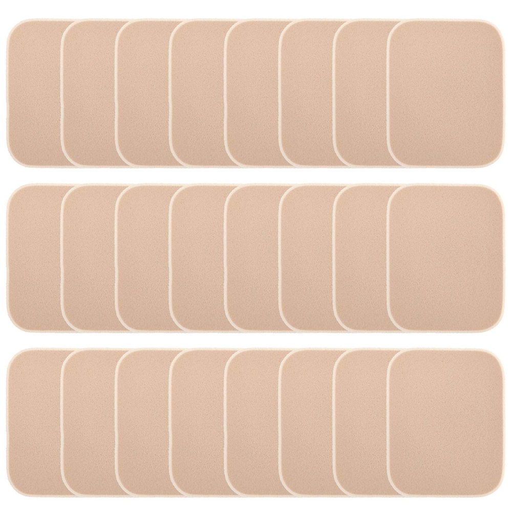 25 Pcs Women's Square Soft Makeup Beauty Eye Face Foundation Blender Facial Smooth Powder Puff Cosmetics Blush Applicators Sponges Use for Dry and Wet