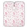 ALAZA Hairdressing Tool Print Pink Rose Butterfly Waterproof Barber Cape for Men Women Beard Shaving Bib Apron Professional Hair Cutting Cloth, 65 x 55 inch view 1