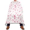 ALAZA Hairdressing Tool Print Pink Rose Butterfly Waterproof Barber Cape for Men Women Beard Shaving Bib Apron Professional Hair Cutting Cloth, 65 x 55 inch view 2