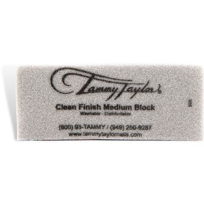 Tammy Taylor Clean Finish Medium Block | Professional Washable Cloth Buffing Material | Leaves Nail Shiny and Smooth