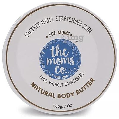 The Moms Co. Natural Body Butter (200g) for Stretch Marks, Dry Skin and Itchy Skin with Shea and Cocoa Butter