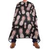 ALAZA Pink Pineapple Rose Golf Fruit Polka Dot Waterproof Barber Cape for Men Women Beard Shaving Bib Apron Professional Hair Cutting Cloth, 65 x 55 inch view 2