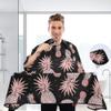 ALAZA Pink Pineapple Rose Golf Fruit Polka Dot Waterproof Barber Cape for Men Women Beard Shaving Bib Apron Professional Hair Cutting Cloth, 65 x 55 inch view 3