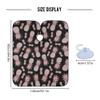 ALAZA Pink Pineapple Rose Golf Fruit Polka Dot Waterproof Barber Cape for Men Women Beard Shaving Bib Apron Professional Hair Cutting Cloth, 65 x 55 inch view 4