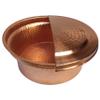 Portable Gold Copper Foot Bath Care Shower Spa Pedicure Feet Soak Wash Bowl Massage Body Health Tub Basin Cauldron Pot + Footrest view 4