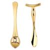AKOAK 2 Pieces Metal Eye Cream Applicator, Facial Roller Massage Stick, Help Reduce Puffiness and Wrinkles, Dark Circles (Gold) view 1