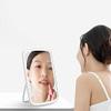 NB Updated 2021 Makeup Mirror With LightsBook Shape,Touch Screen Vanity Mirror with LED Adjustable Portable USB Rechargeable (White), AT-80 view 2