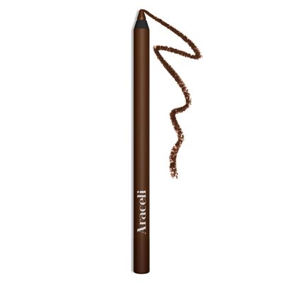 Araceli Beauty Gel Pencil Eyeliner - Water Resistant, Long-Lasting, Smudge-Proof Creamy Formula for Precision Lining - Hypoallergenic, Bold Eyeliner Gel Pencil - Safe for Sensitive Eyes (Chocolate)