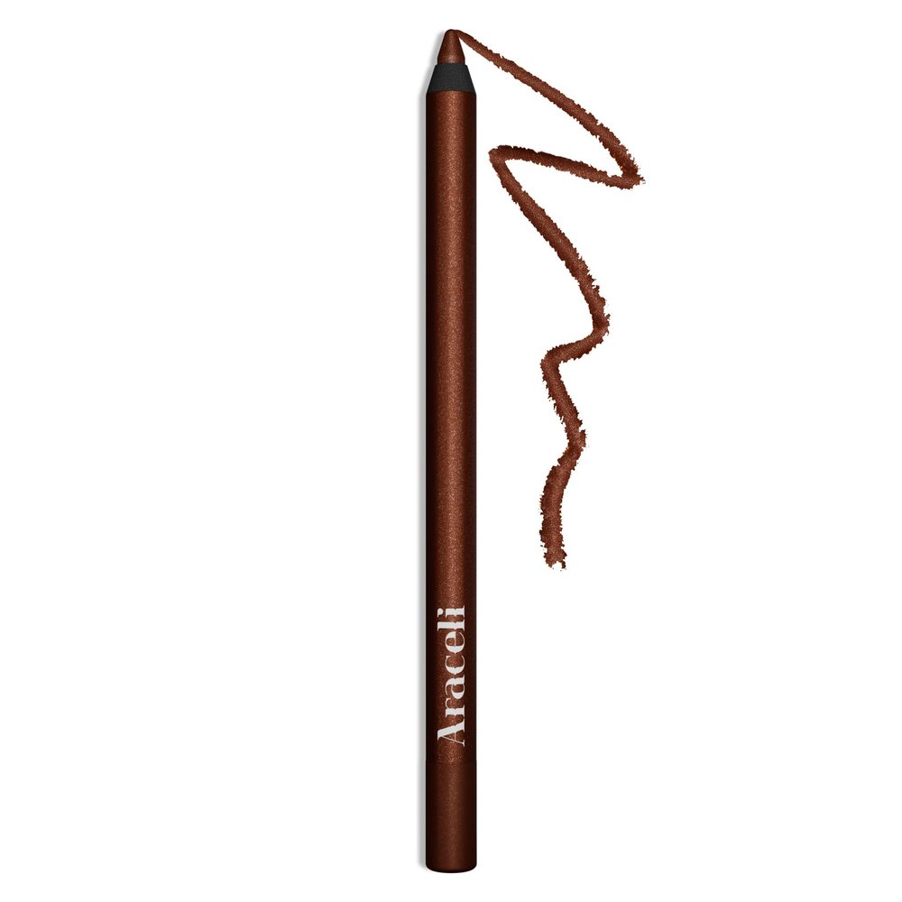 Araceli Beauty Gel Pencil Eyeliner - Water Resistant, Long-Lasting, Smudge-Proof Creamy Formula for Precision Lining - Hypoallergenic, Bold Eyeliner Gel Pencil - Safe for Sensitive Eyes (Cinnamon)