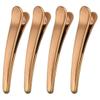 12PCS Plastic Alligator 3.1 Inch Hair Clips Professional Hairdressing Salon Hair Barrettes Duck Bill Teeth Hair Clips Non Slip Band Clips (Gold) view 1