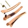 12PCS Plastic Alligator 3.1 Inch Hair Clips Professional Hairdressing Salon Hair Barrettes Duck Bill Teeth Hair Clips Non Slip Band Clips (Gold) view 3