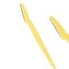 Eyebrow Razors Facial Hair Remover Shaver Trimmer Shaper, Exfoliating Dermaplaning Tool for Women and Men (Yellow) view 1