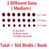 VAMA Fashions Premium Velvet Round Forehead Stickers Kumkum Bollywood Bindi Booklet for Women & Girls (Medium Size Multicolor Book - 504 Bindis) view 2