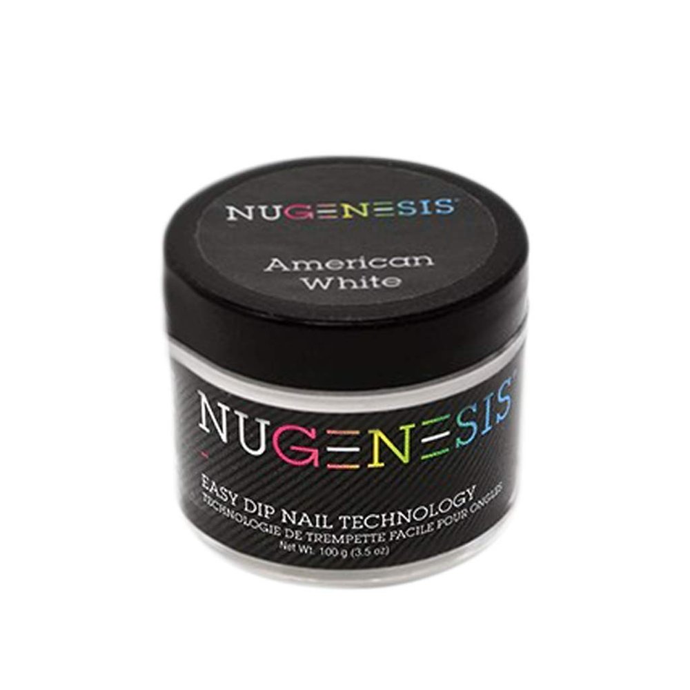 Nugenesis - 100% Pure Nail Dipping Powder - Pink & White (Refill 3.5oz, American White)