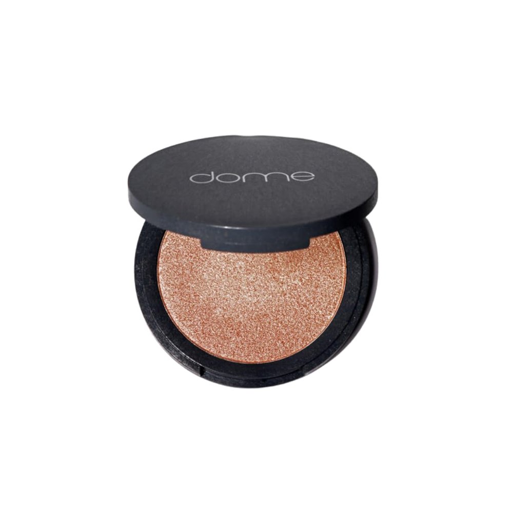 dome BEAUTY Luminary Glow Powder Highlighter - Hydrating Face Highlighter for Radiant Glow, Lightweight and Buildable Highlighter Makeup Powder, Clean Beauty Formula, Vegan and Cruelty-Free
