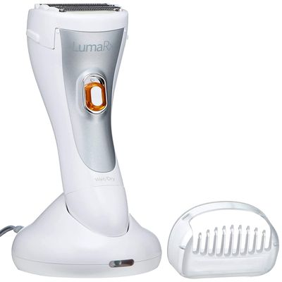 LUMA WDF4840 Double Foil Head Cordless Women's Smooth Ladies Waterproof Body Shaver with Almond Oil Infusion
