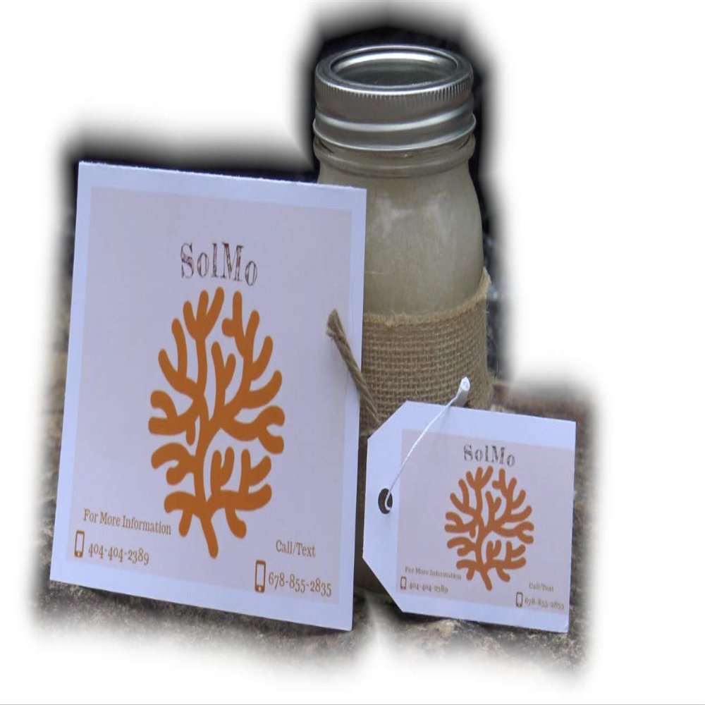 Solmo Sea Moss Gel 16oz (Superfood + Skin Care) 100 Wildcrafted.