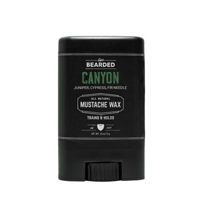 Live Bearded Mustache Wax Stick, 0.35 oz - Made in the USA with All-Natural Ingredients - Medium Hold Stache and Beard Styling for Men | Canyon - Juniper, Cypress, Fir Needle