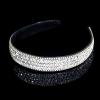 Wecoe Silver Headband Women Girls Fashion with Rhinestones, Crystal Bling Sparkly Hair Band, Thin Hair Accessories for Short Hair, Holiday Birthday Gift view 1