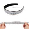 Wecoe Silver Headband Women Girls Fashion with Rhinestones, Crystal Bling Sparkly Hair Band, Thin Hair Accessories for Short Hair, Holiday Birthday Gift view 3