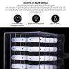 Magnet Transparent Nail Art Showing Holder, Nail Art Display Stand Acrylic 5 Layers 60 Grids Removable Magnetic Adsorption Desktop Rack with Movable for Salon Nail Art view 4