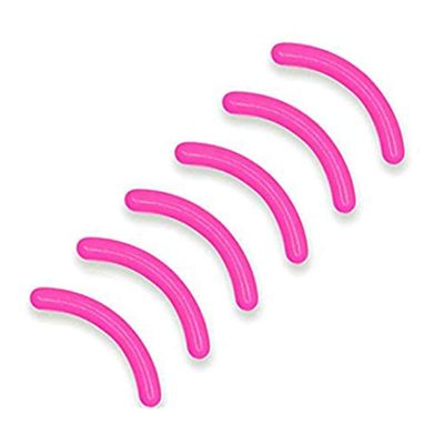 24 Pcs Curler Refill Eyelash Curler Refill Pads Silicone Rubber Soft Curler Replacement Refills Pads for Universal Eyelash Curler (Dark Pink)