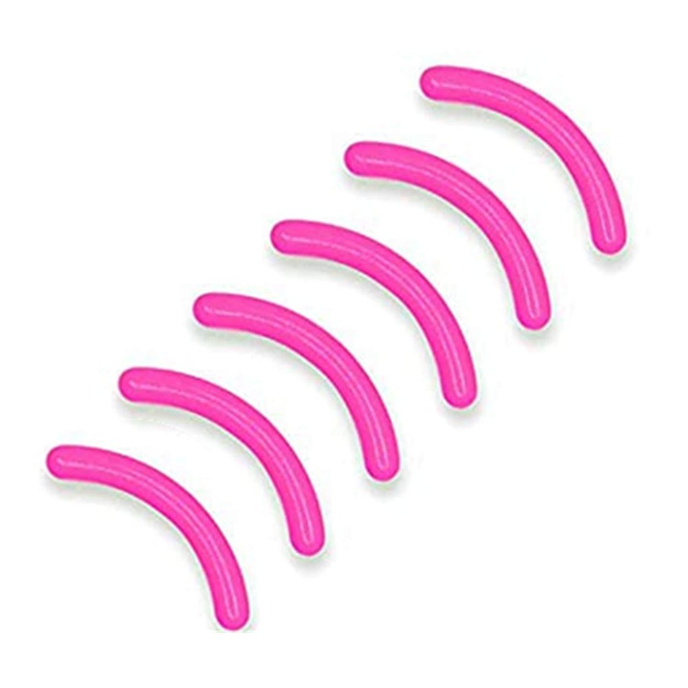 24 Pcs Curler Refill Eyelash Curler Refill Pads Silicone Rubber Soft Curler Replacement Refills Pads for Universal Eyelash Curler (Dark Pink)