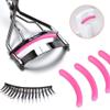 24 Pcs Curler Refill Eyelash Curler Refill Pads Silicone Rubber Soft Curler Replacement Refills Pads for Universal Eyelash Curler (Dark Pink) view 3
