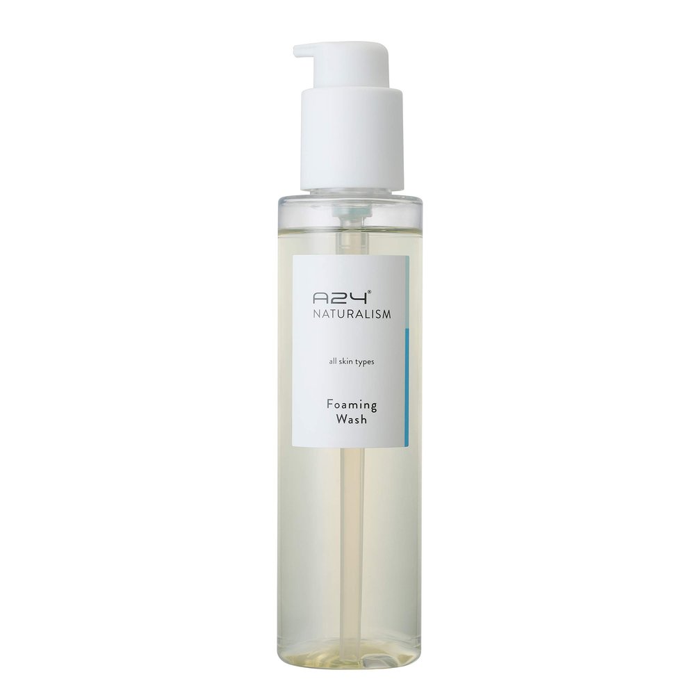A24 Organic Aloe Foaming Wash | pH 5.5 | Hypoallergenic | No Water Added | 99% Natural | Vegan Formula | Ideal for Sensitive and Dry Skin | Soap Free